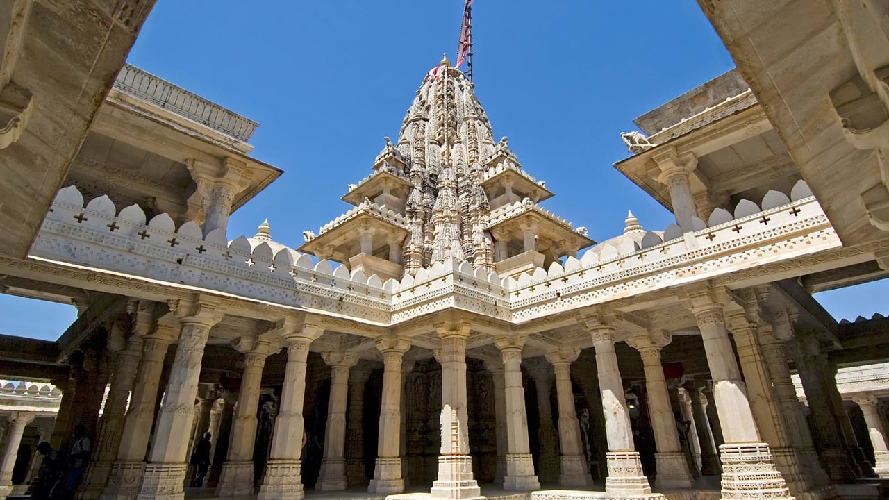 Ranakpur Jain temple, Ranakpur, Rajasthan (© Anne-Marie Palmer/Alamy Stock Photo) desktop wallpaper