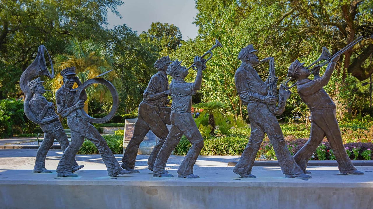 The Roots of Music Cultural Sculpture Garden in Louis Armstrong Park, New Orleans, LA (© jejim120/Alamy) desktop wallpaper