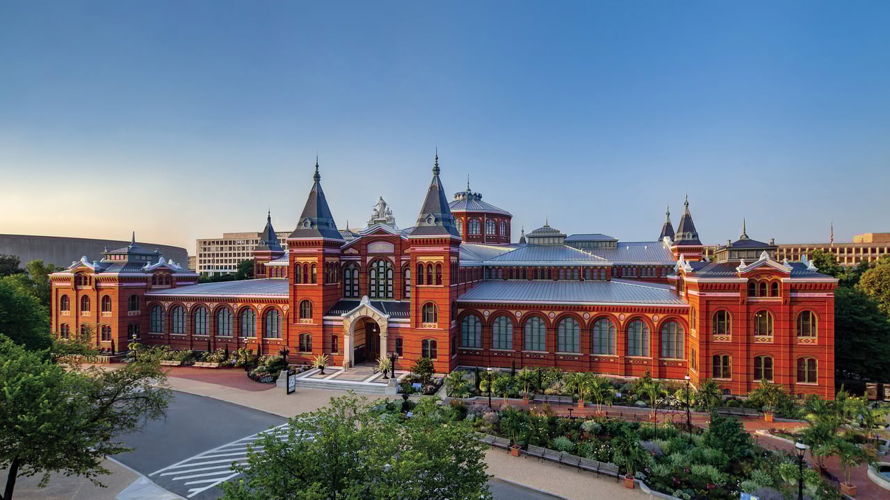 The Smithsonian Arts and Industries Building in Washington, DC (© Ron Blunt/Courtesy Smithsonian) desktop wallpaper