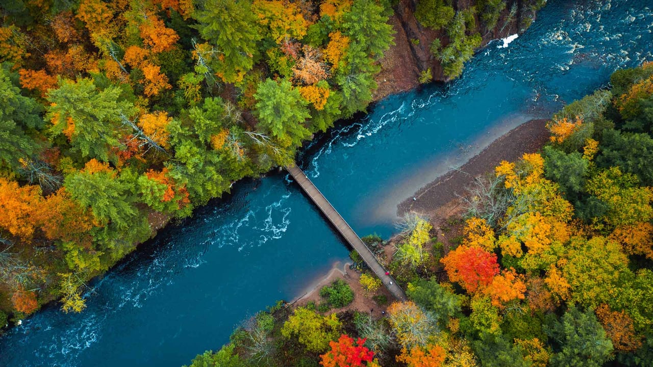 Bad River in Copper Falls State Park, Wisconsin (© Big Joe/Getty Images) desktop wallpaper