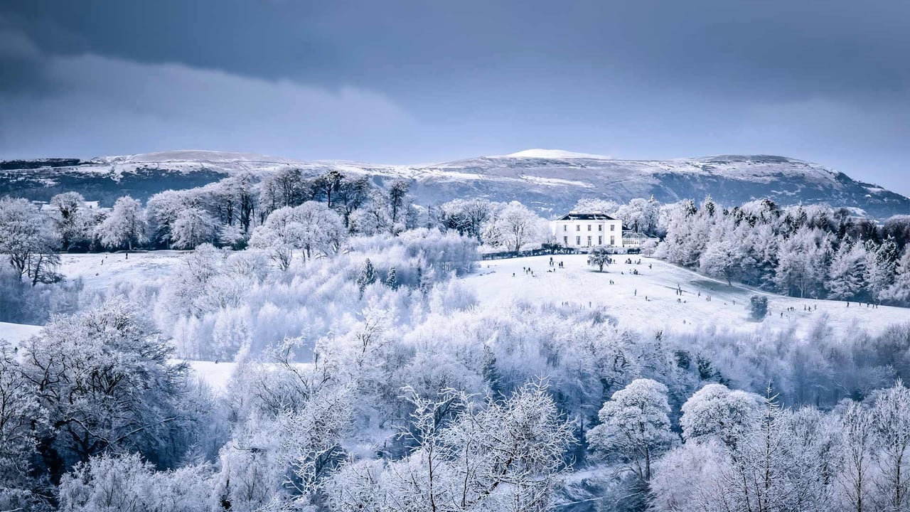 Families play on the snow-covered slopes at Barnett Demesne Park, Belfast, Northern Ireland (© Stephen Barnes/Alamy) desktop wallpaper