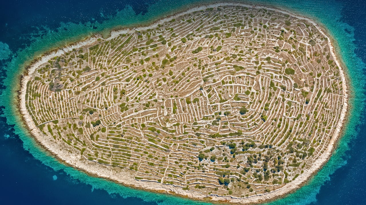Bavljenac Island, Croatia (© Julien Duval/Amazing Aerial Agency) desktop wallpaper