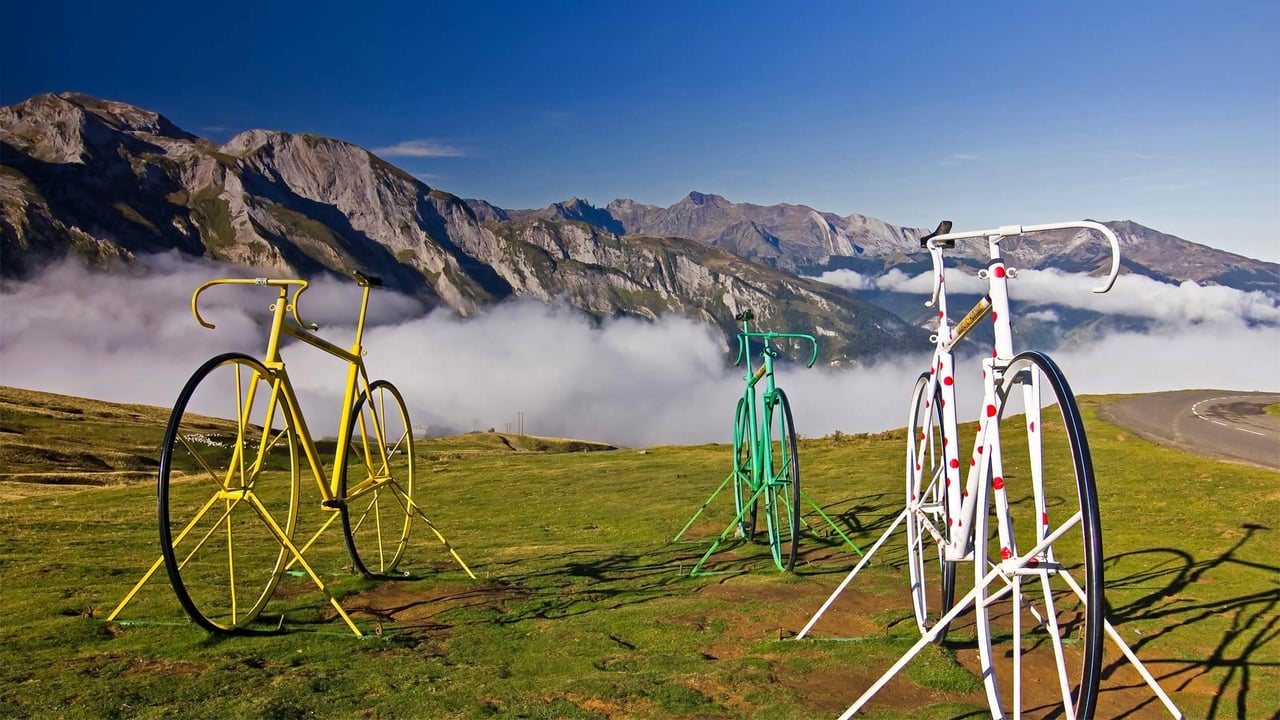 Bicycle sculptures at the Col d'Aubisque, Hautes Pyrenees, France (© Fco. Javier Sobrino/age fotostock) desktop wallpaper