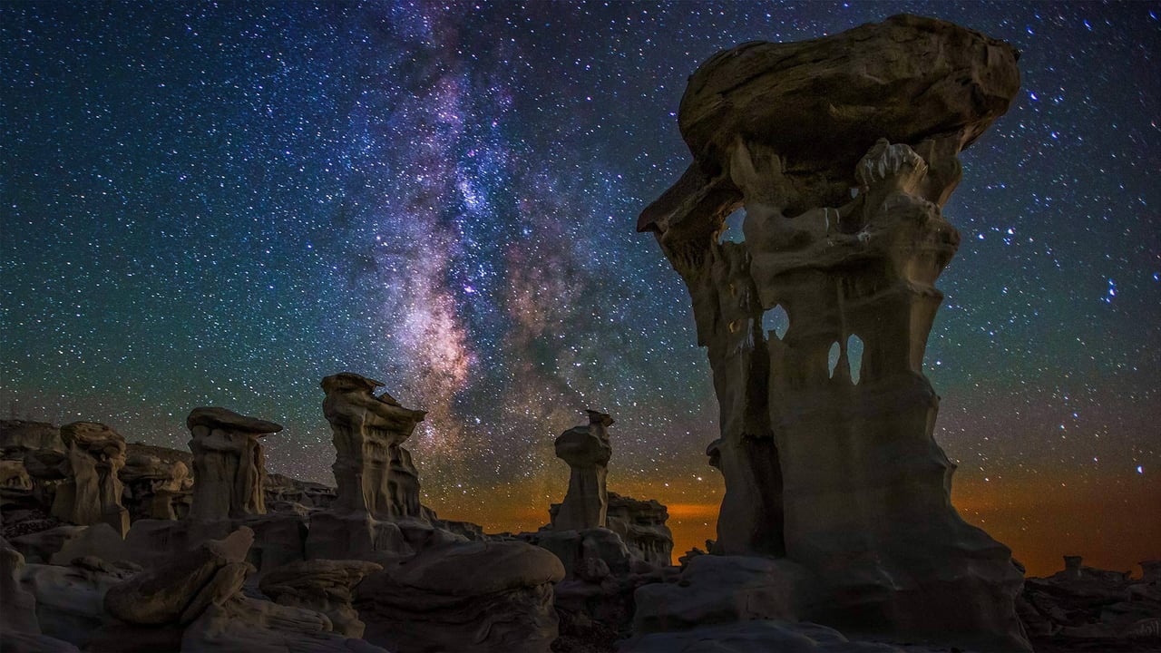 Milky Way over the Bisti/De-Na-Zin Wilderness in New Mexico (© Cory Marshall/Tandem Stills + Motion) desktop wallpaper