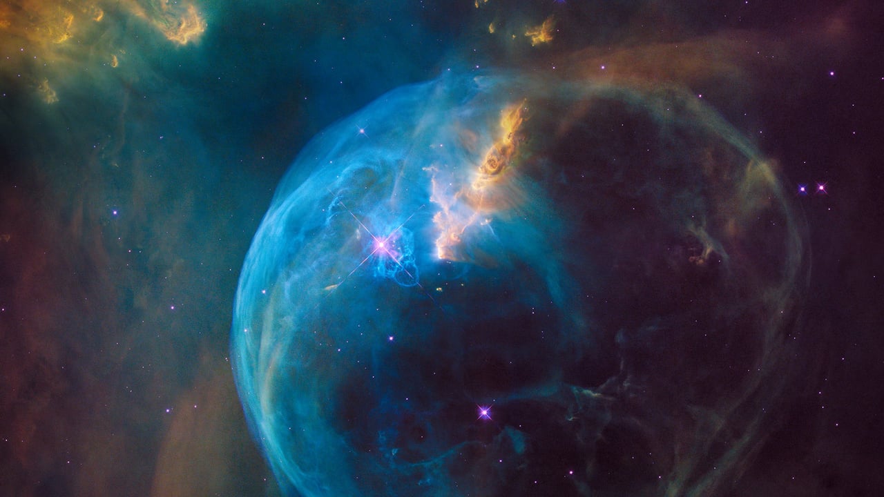 Bubble Nebula (NGC 7635) (© NASA, ESA, and the Hubble Heritage Team STScI/AURA) desktop wallpaper