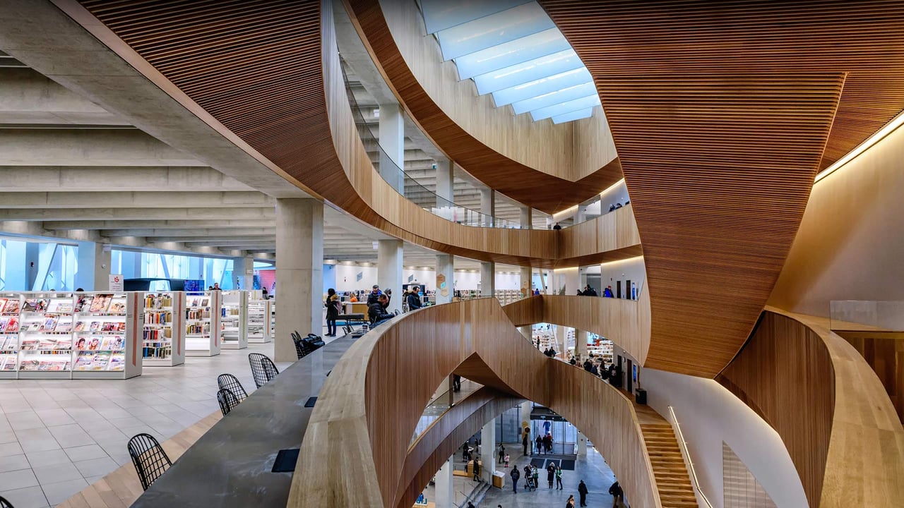The Calgary Central Library, also known as the Calgary New Central Library (© Rick Rudnicki/Alamy Stock Photo) desktop wallpaper