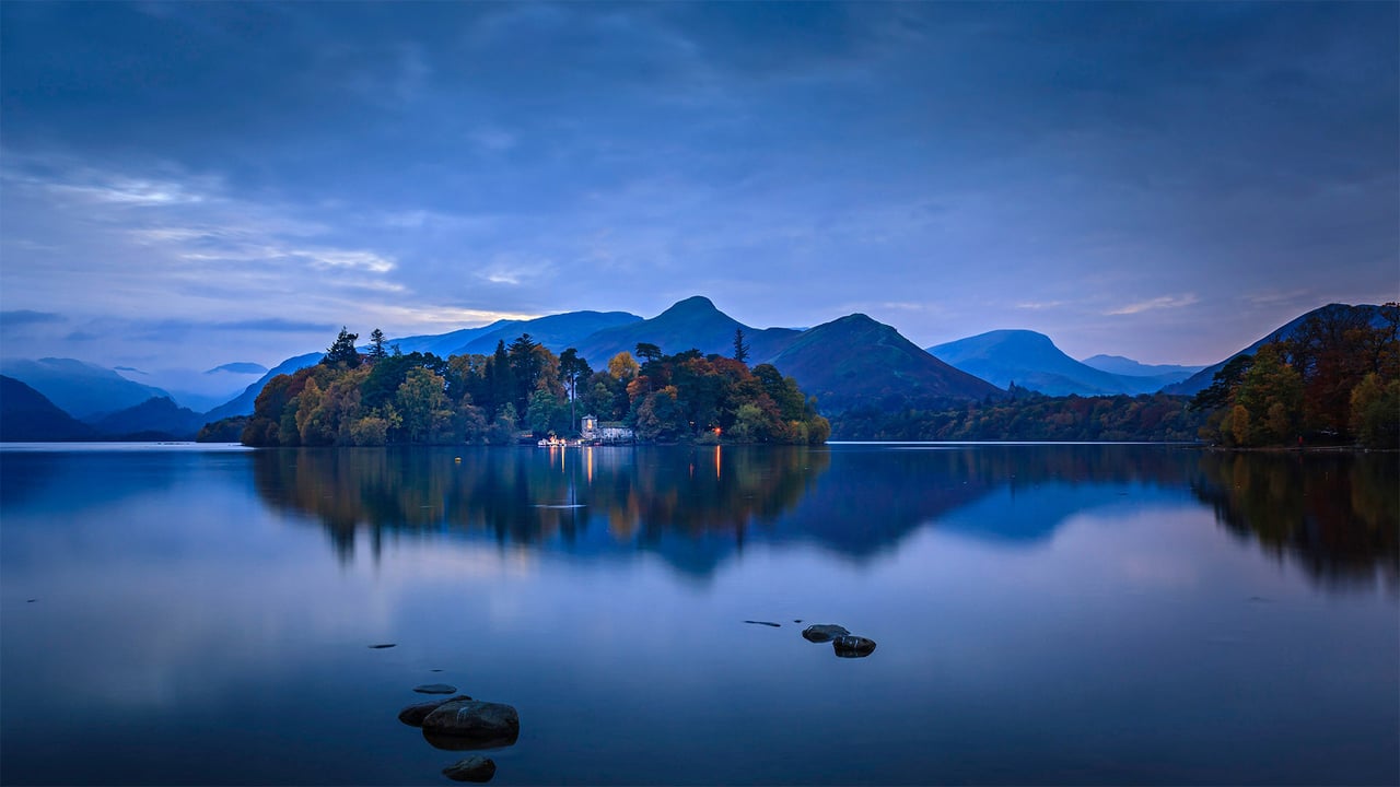 Derwent Island on Derwentwater in the Lake District National Park, Cumbria, England (© Chris Warren/eStock Photo) desktop wallpaper