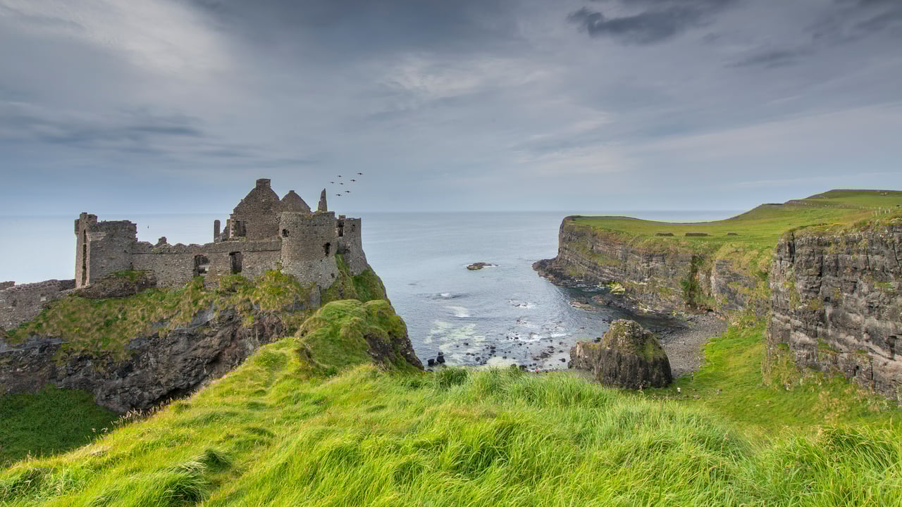 Dunluce Castle, County Antrim, Northern Ireland (© DieterMeyrl/Getty Images) desktop wallpaper