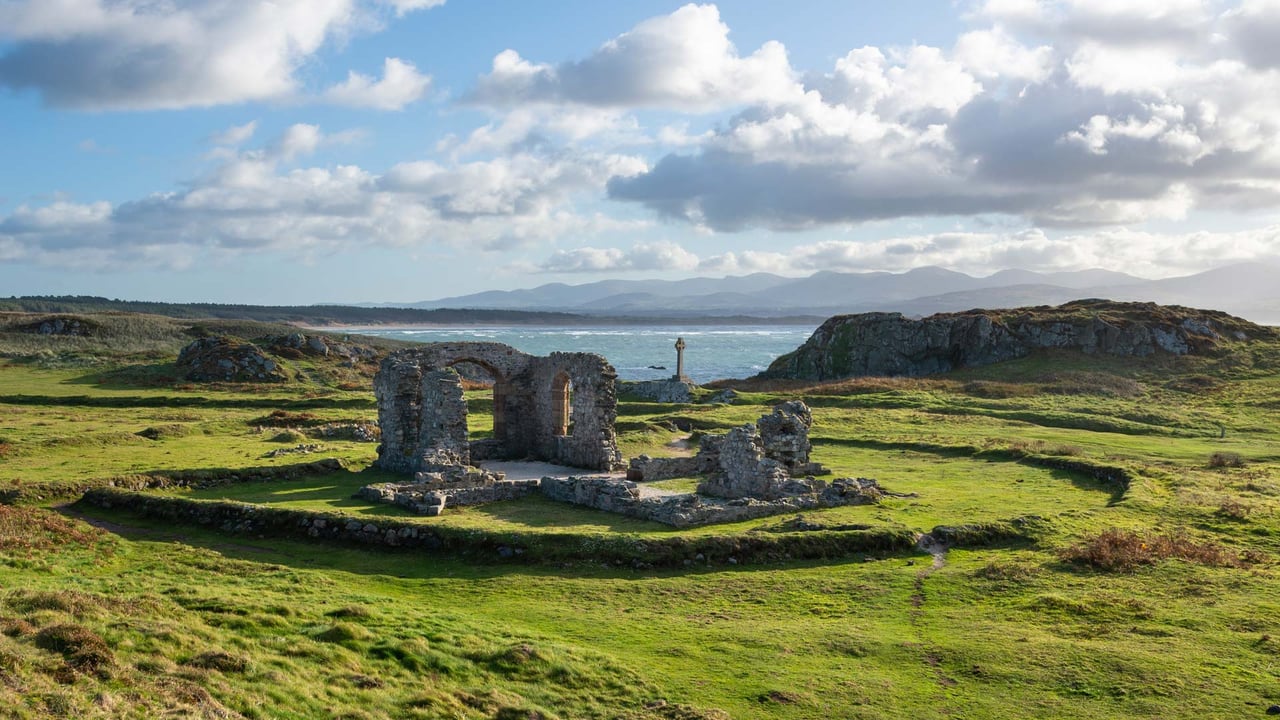 Ruins of St. Dwynwen's Church, Ynys Llanddwyn, Wales (© Photos by R A Kearton/Getty Images) desktop wallpaper