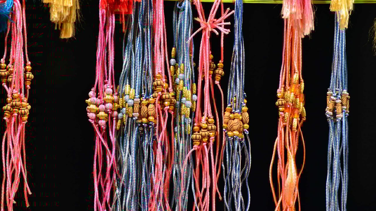 Rakhi or sacred thread of different types and colors (© Ritesh Shukla/Pacific Press/LightRocket via Getty Images) desktop wallpaper