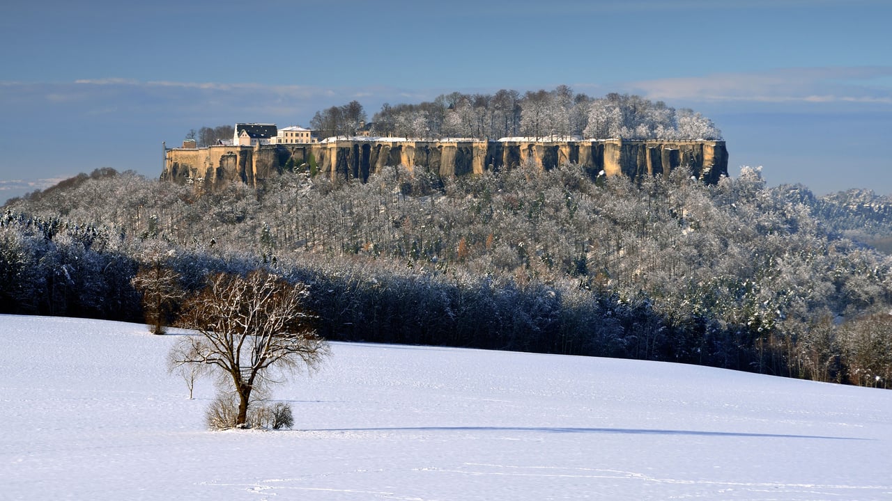 Festung Königstein, Sächsische Schweiz, Deutschland (© Bildagentur-online/Exss/Alamy) desktop wallpaper