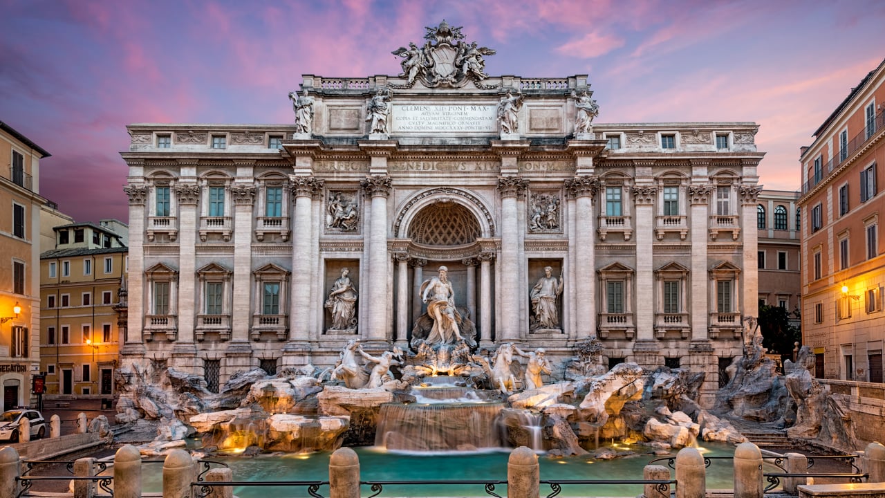 Fontana di Trevi, Piazza di Trevi, Roma (© RilindH/RooM) desktop wallpaper