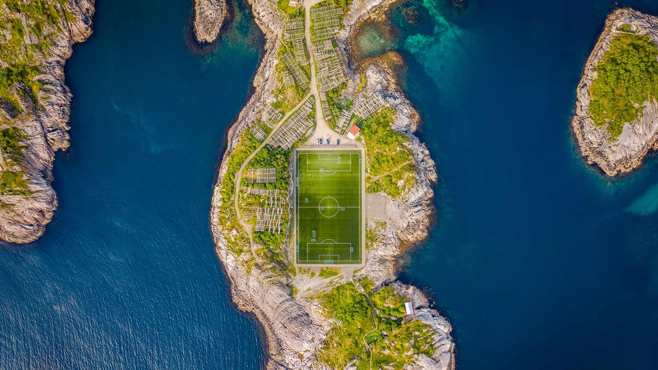 Henningsvær Stadion, Norway (© Morten Falch Sortland/Getty Images) desktop wallpaper