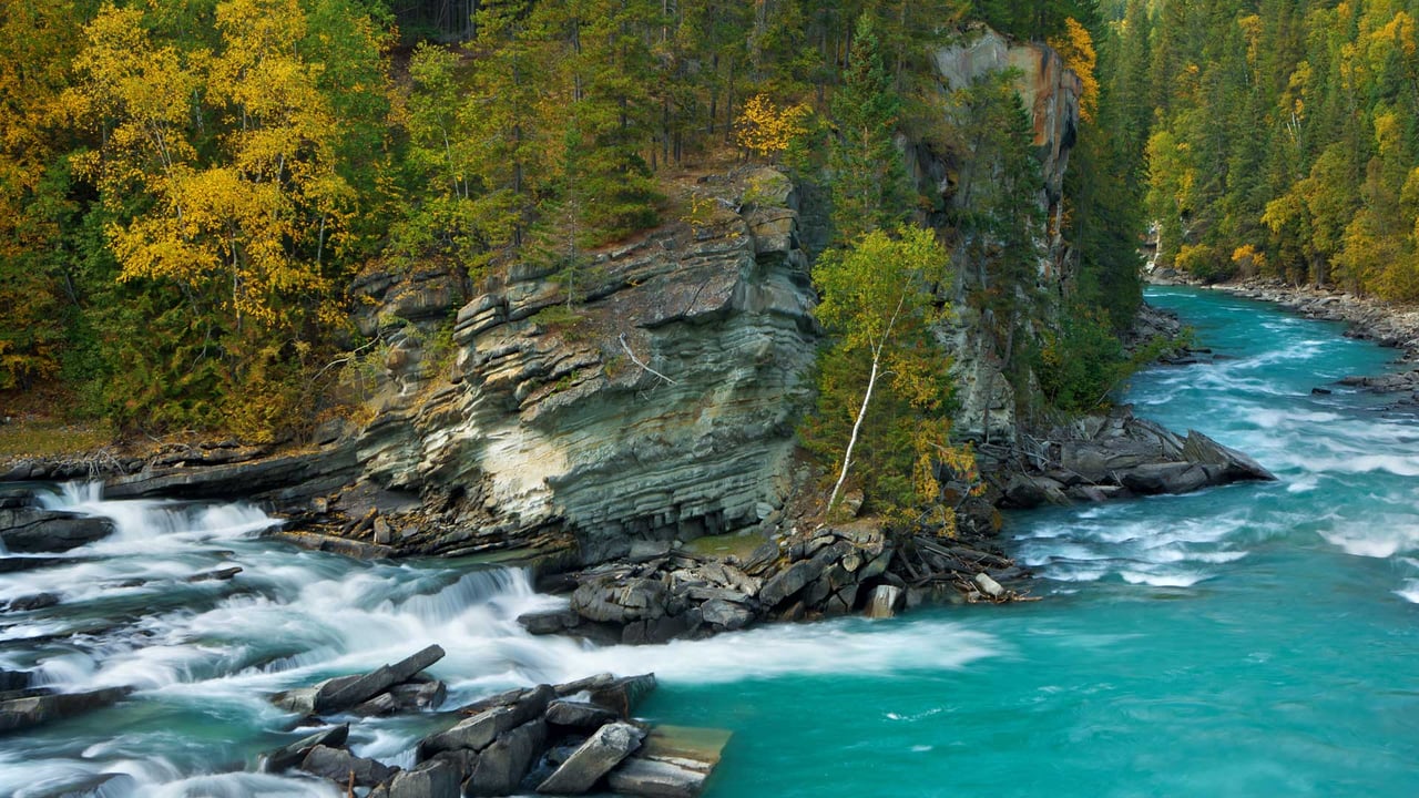 The Fraser River near Mount Robson, British Columbia, Canada (© phototropic/Getty Images) desktop wallpaper