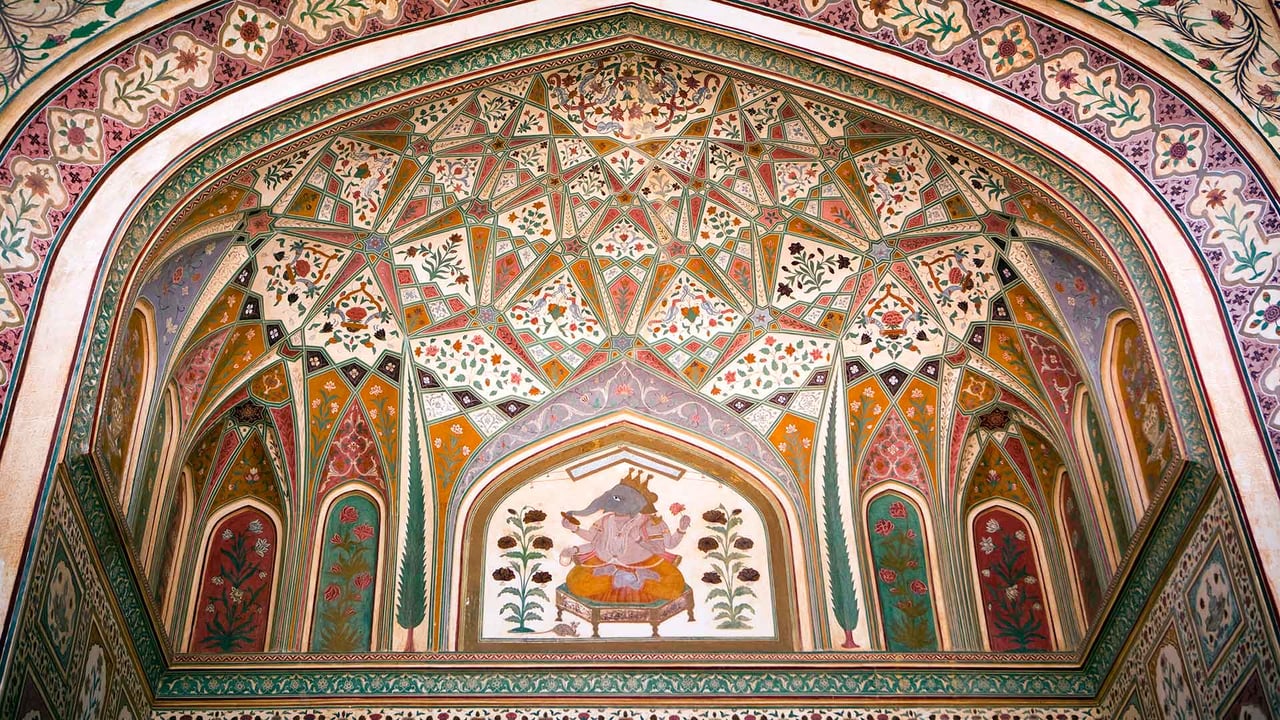 Ganesh Pol, Ganesh Gate, in Amber Palace, near Jaipur (© Huw Jones/Lonely Planet Images/Getty Images) desktop wallpaper