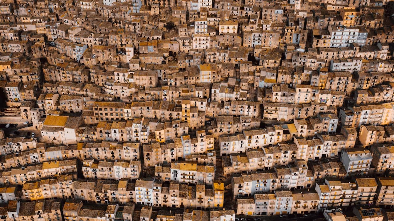 Gangi, Sicily, Italy (© Andrea Caruso/Amazing Aerial Agency) desktop wallpaper