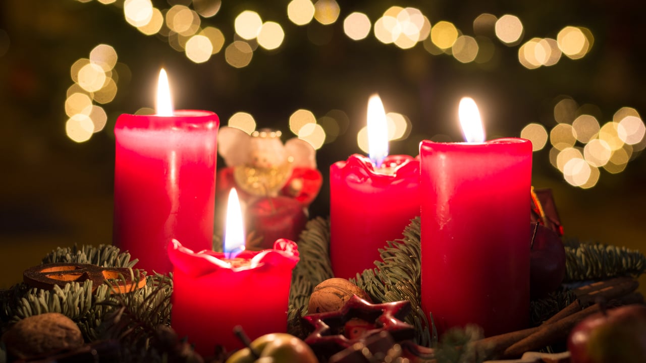 Adventskranz, 4. Advent (© Asvolas/Getty Images) desktop wallpaper