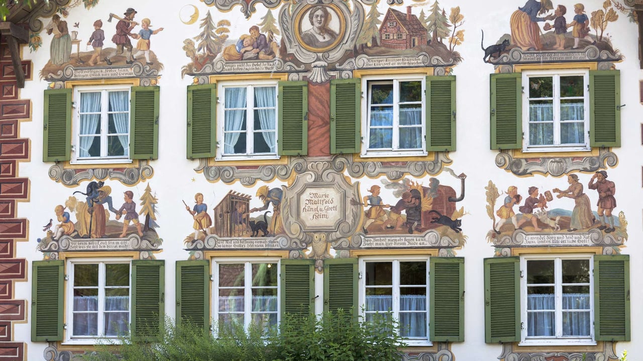 Hänsel und Gretel Haus in Oberammergau, Bayern (© Tim Graham/Getty Images) desktop wallpaper