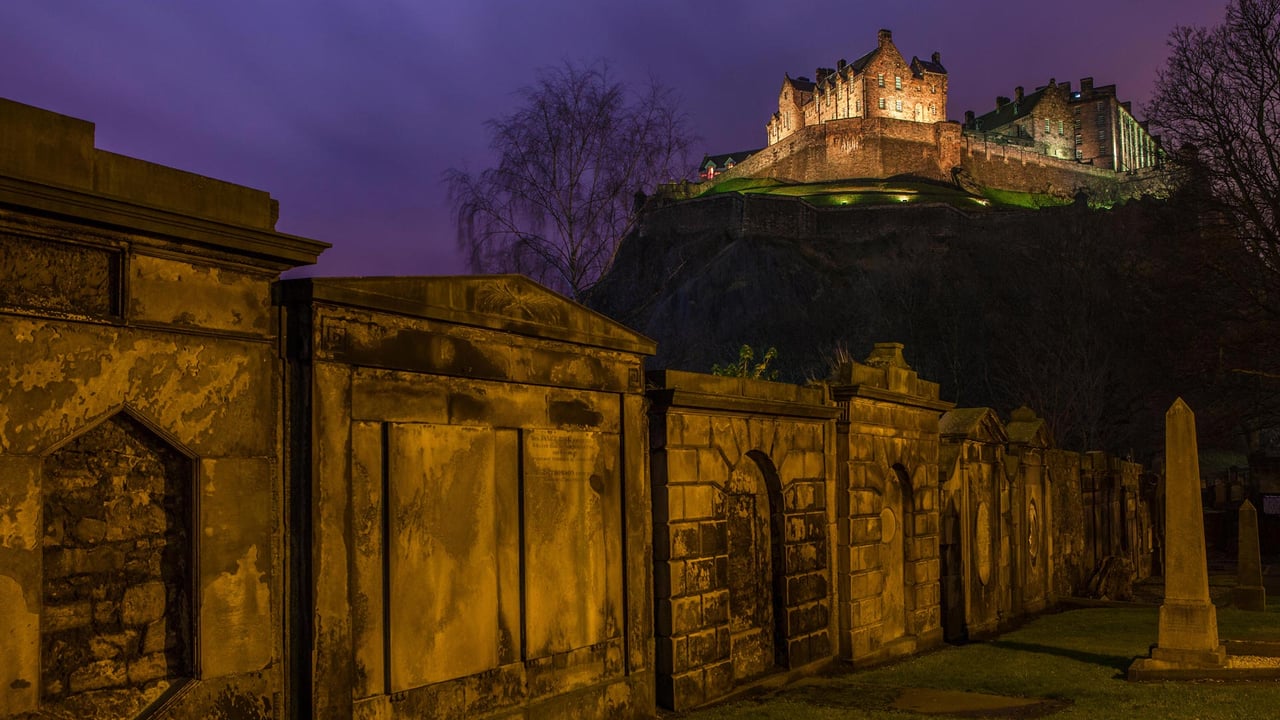 View of Edinburgh Castle from a churchyard in Scotland (© Chris Dorney/Alamy) desktop wallpaper