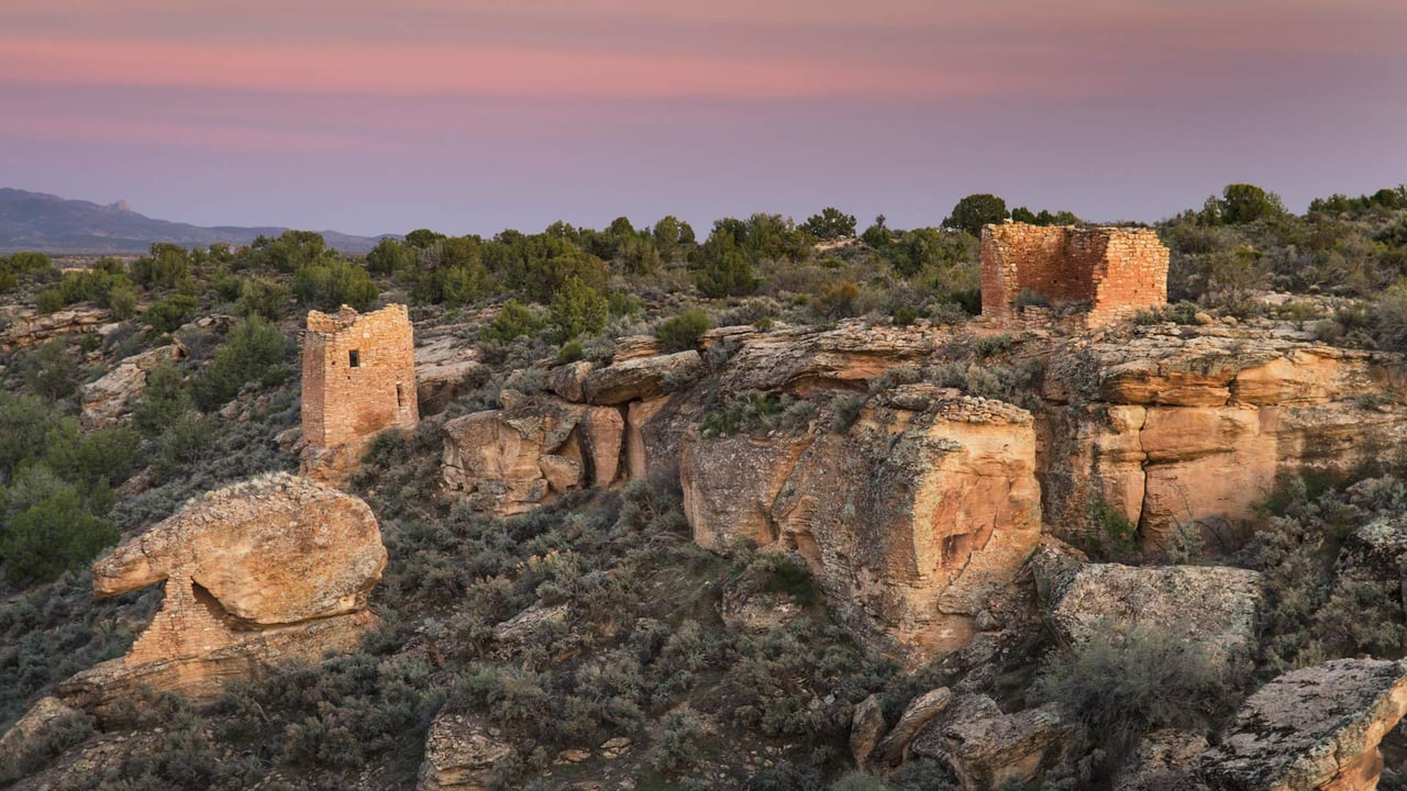 Pueblo ruins, Hovenweep National Monument, Utah (© Alan Majchrowicz/Getty Images) desktop wallpaper