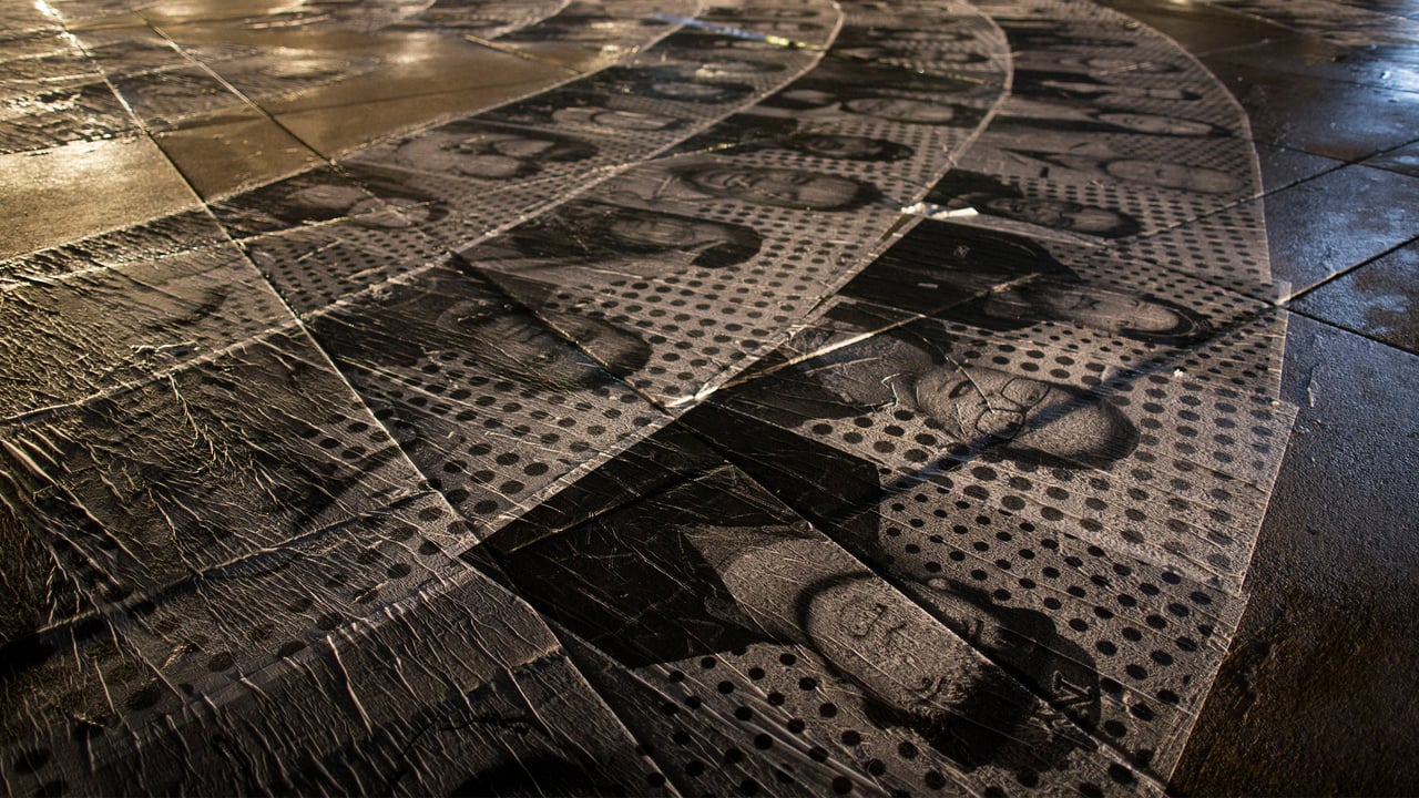 'Inside Out' by JR at the Nathan Phillips Square, Nuit Blanche 2015, Toronto (© Melissa Renwick/Contributor/Getty Images) desktop wallpaper