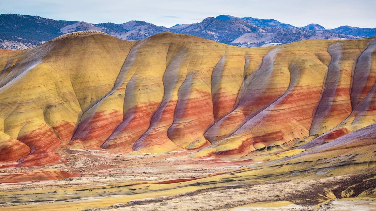 The Painted Hills in John Day Fossil Beds National Monument, Oregon (© Ben Herndon/Tandem Stills + Motion) desktop wallpaper