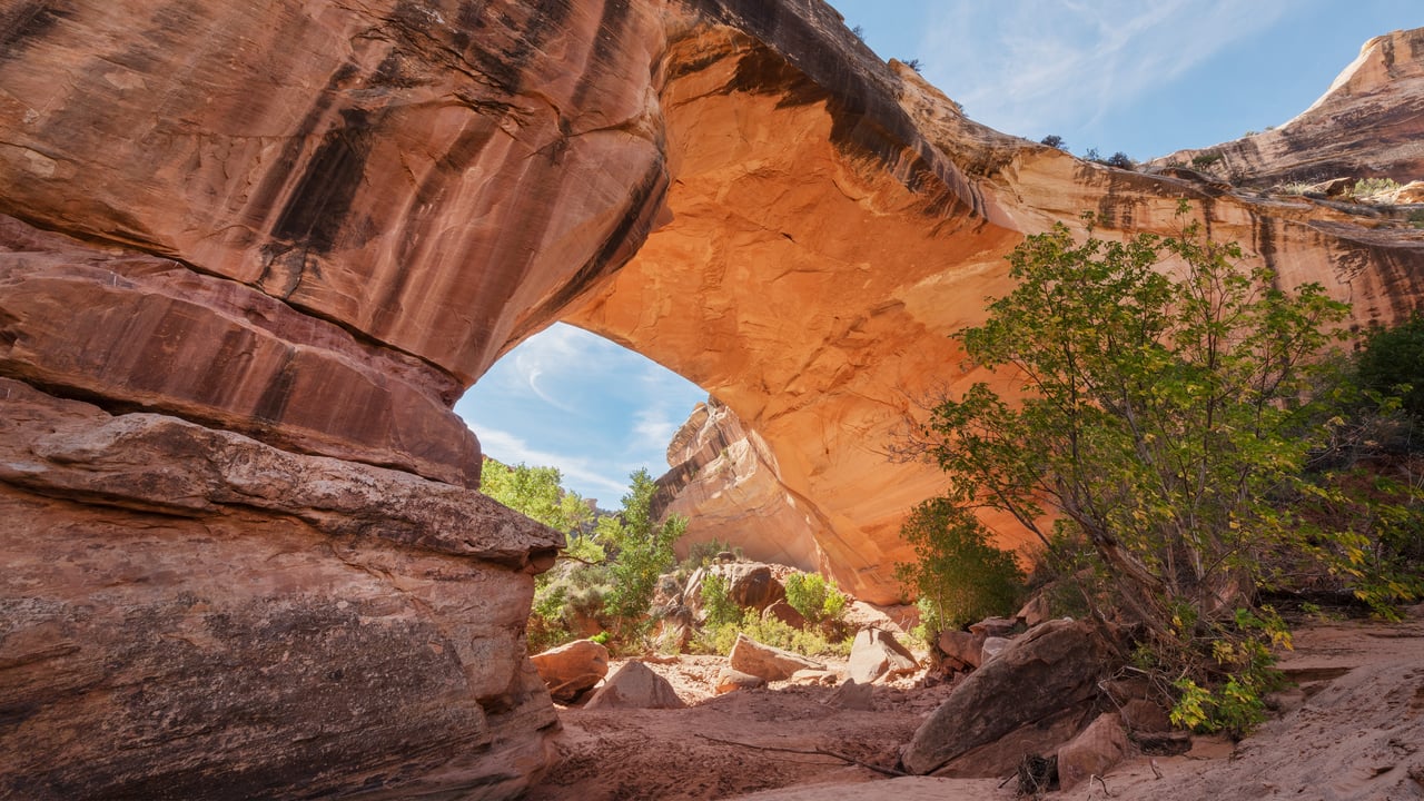 Kachina Bridge, Natural Bridges National Monument, Utah (© Alan Majchrowicz/Getty Images) desktop wallpaper