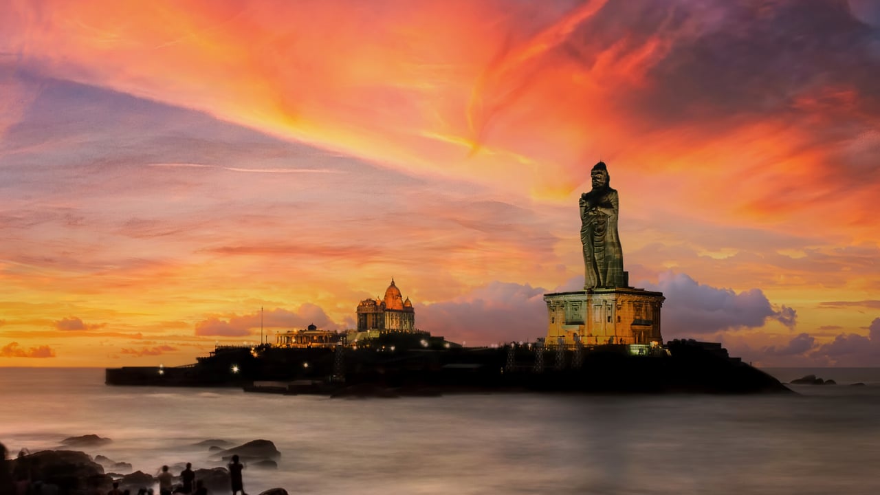 Thiruvalluvar Statue, Kanyakumari, Tamil Nadu (© Amith Nag Photography/Getty Images) desktop wallpaper