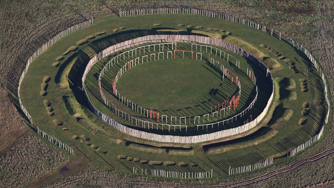 Kreisgrabenanlage von Pömmelte, Barby, Sachsen-Anhalt, Deutschland (© dpa picture alliance/Alamy Stock Photo) desktop wallpaper