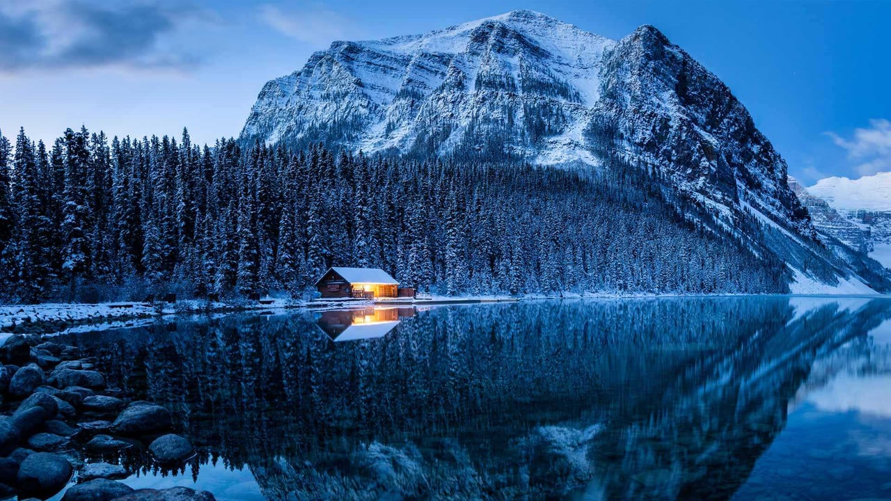 Lake Louise, Banff National Park, Alberta, Canada (© Mr. Simon Paul/Shutterstock) desktop wallpaper