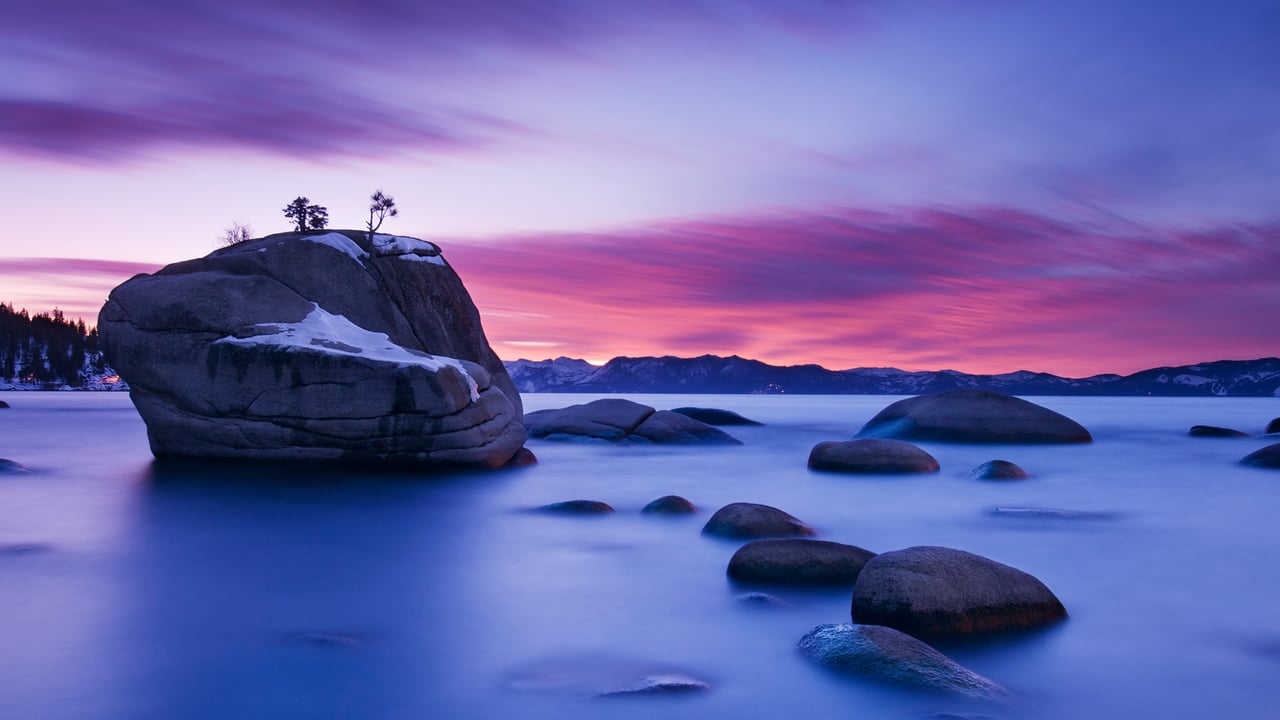 Bonsai Rock, Lake Tahoe, Nevada (© Jim Patterson/Tandem Stills + Motion) desktop wallpaper