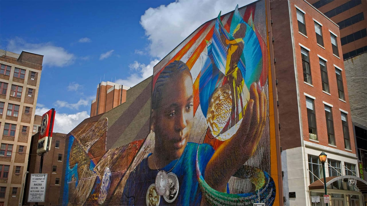 'Legacy' mural painted by Josh Sarantitis and Eric Okdeh within the Mural Arts Program in Philadelphia, Pennsylvania (© Vespasian/Alamy) desktop wallpaper