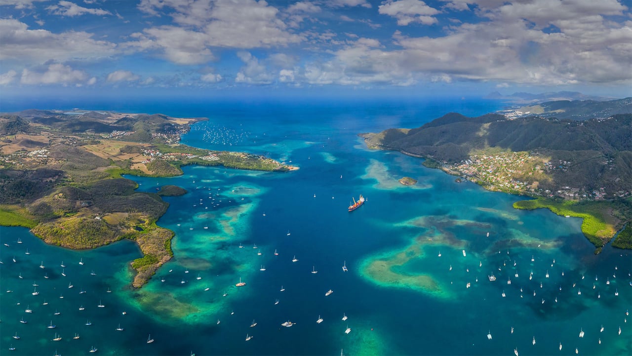 Martinique, Lesser Antilles, Caribbean Sea (© Airpano LLC/Amazing Aerial Agency) desktop wallpaper
