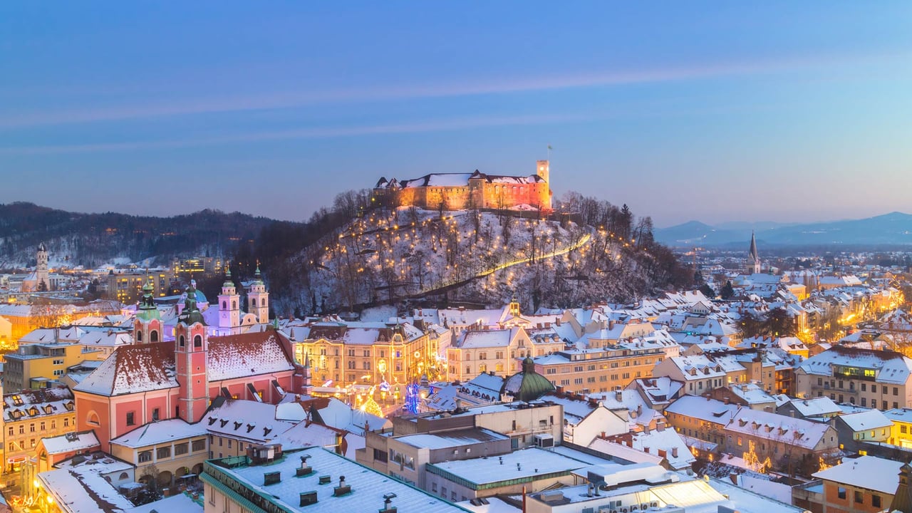 Ljubljana, Slovenia (© kasto80/Getty images) desktop wallpaper