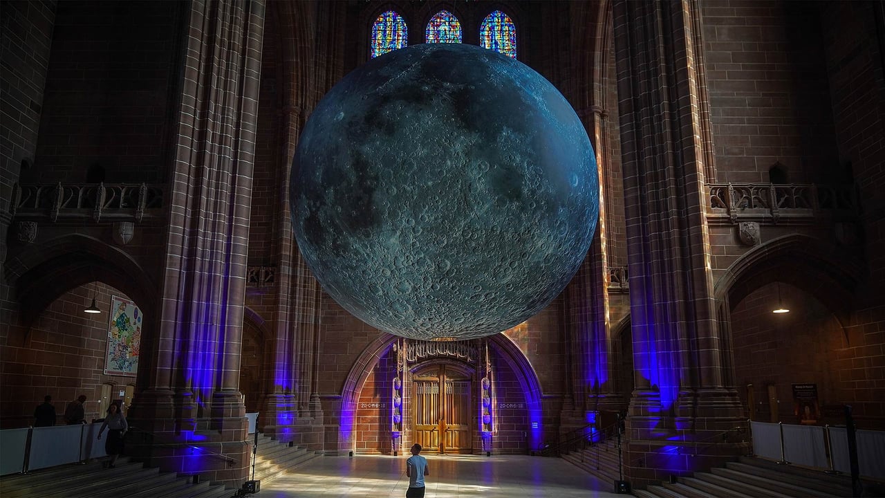 Artist Luke Jerram's installation 'Museum of the Moon' at Liverpool Cathedral, England (© Christopher Furlong/Getty Images) desktop wallpaper