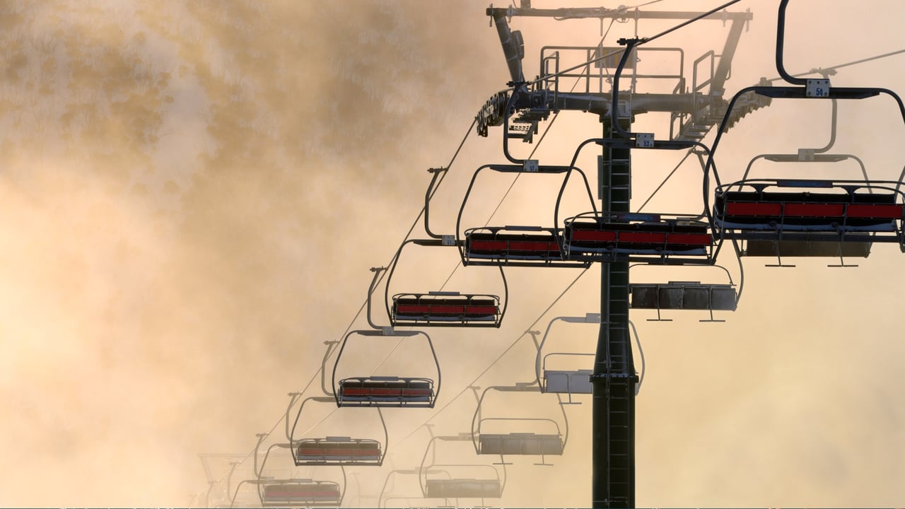 Close-up of chairlift during sunrise in Mt Hotham, Victoria (© VMJones/iStock/Getty Images Plus) desktop wallpaper