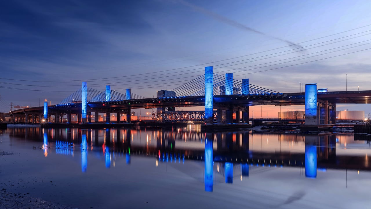 Pearl Harbor Memorial Bridge, New Haven, Connecticut (© Enzo Figueres/Getty Images) desktop wallpaper