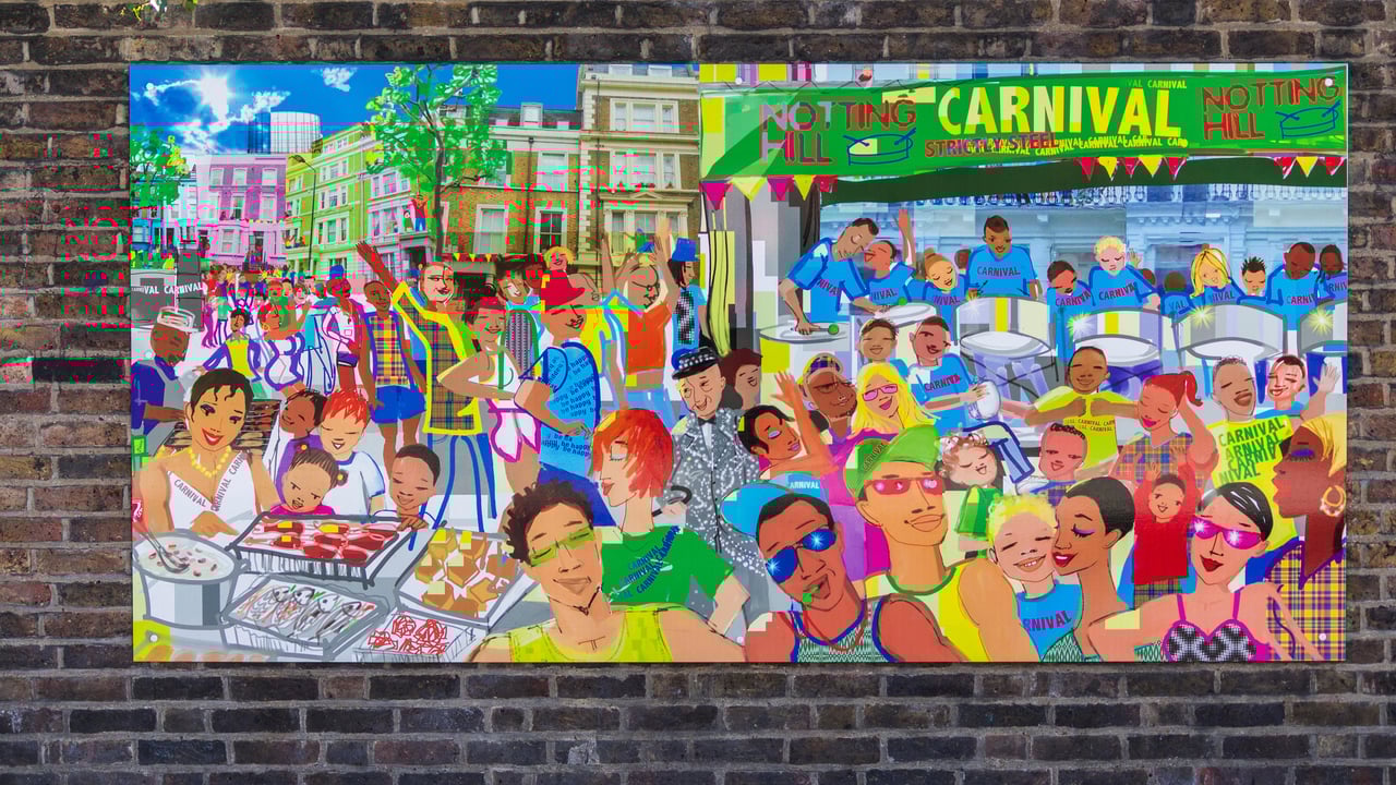 Notting Hill Carnival wall mural, London (© BRIAN ANTHONY/Alamy Stock Photo) desktop wallpaper