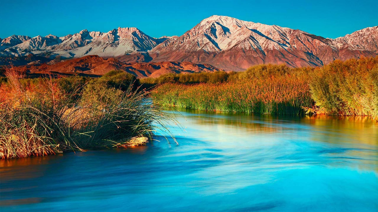 The Owens River and the Sierra Nevada near Bishop, California (© Interfoto/Danita Delimont) desktop wallpaper
