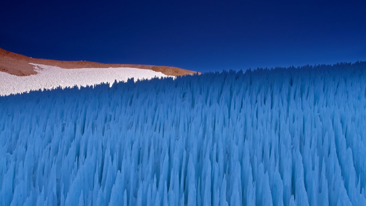 Nieve penitente ice formations seen on Agua Negra Pass in the Coquimbo Region of the Andes, Chile (© Art Wolfe/Danita Delimont) desktop wallpaper