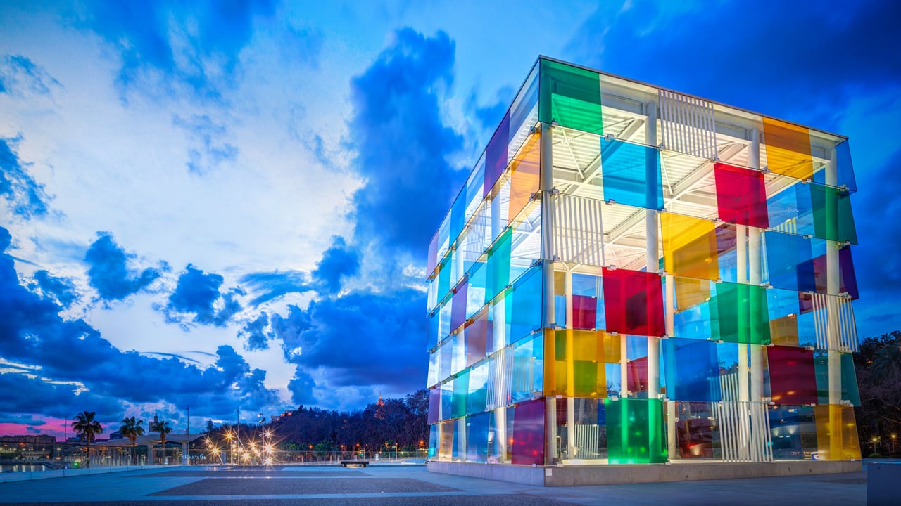 Centre Pompidou Málaga in Málaga, Spain (© Wim Wiskerke/Alamy) desktop wallpaper