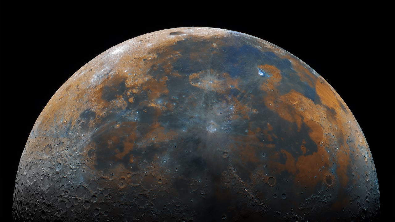 Composite image of the moon (© Prathamesh Jaju) desktop wallpaper