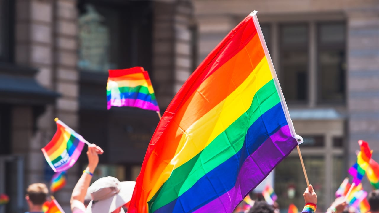 Rainbow flags at New York Pride (© Alan Schein/Getty Images) desktop wallpaper