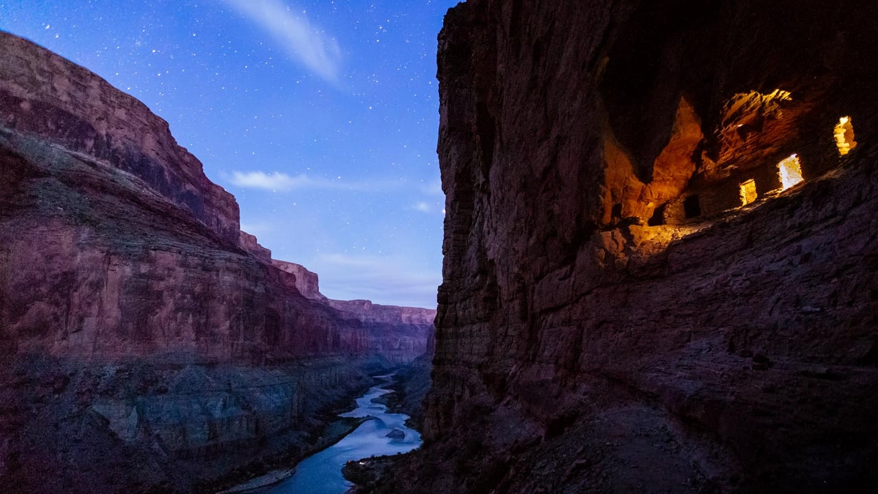 Ancestral Pueblo granaries at Nankoweap, Grand Canyon National Park, Arizona (© Andrew Peacock/Tandem Stills + Motion) desktop wallpaper