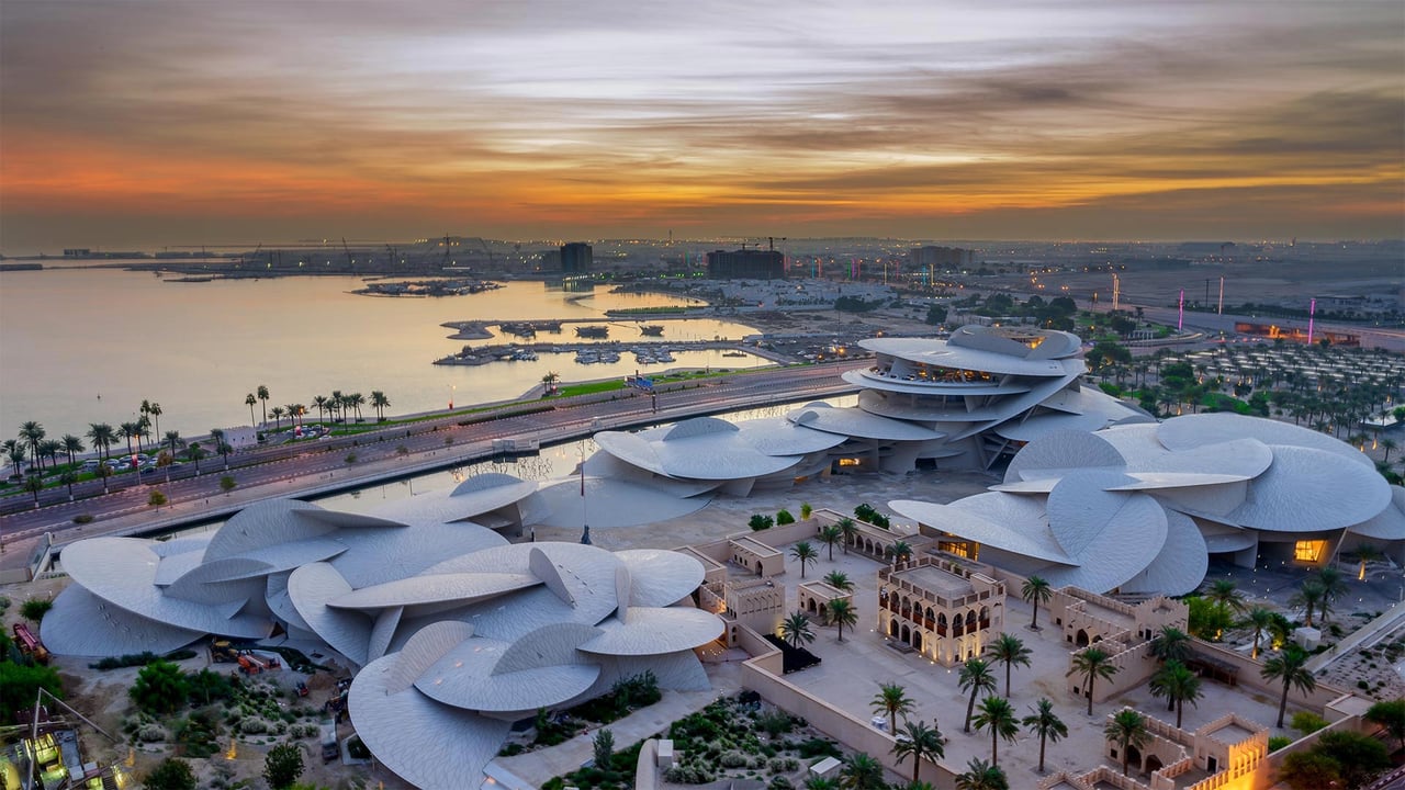 National Museum of Qatar in Doha, Qatar (© Hasan Zaidi/Shutterstock) desktop wallpaper