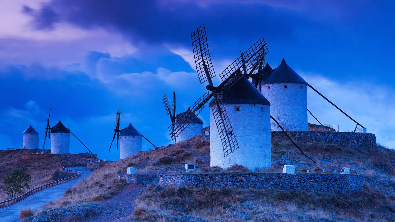 Windmills in the province of Toledo, Spain (© Jon Arnold/Danita Delimont) desktop wallpaper