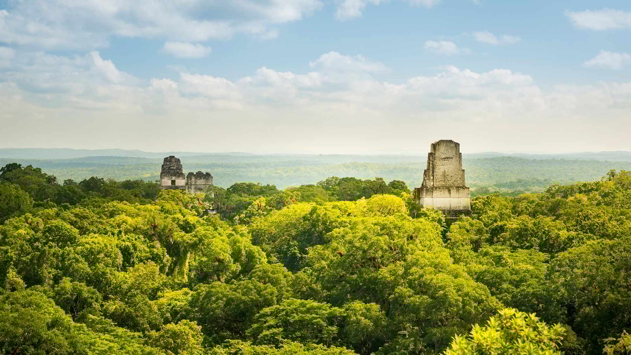 Mayan ruins in Tikal, Guatemala (© THP Creative/Getty Images) desktop wallpaper