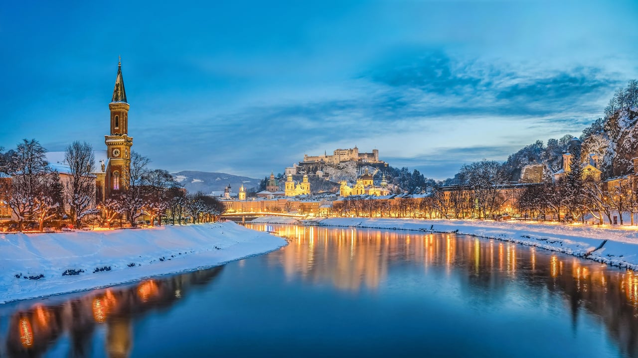 The Salzach River in Salzburg, Austria (© MacEaton/Alamy) desktop wallpaper
