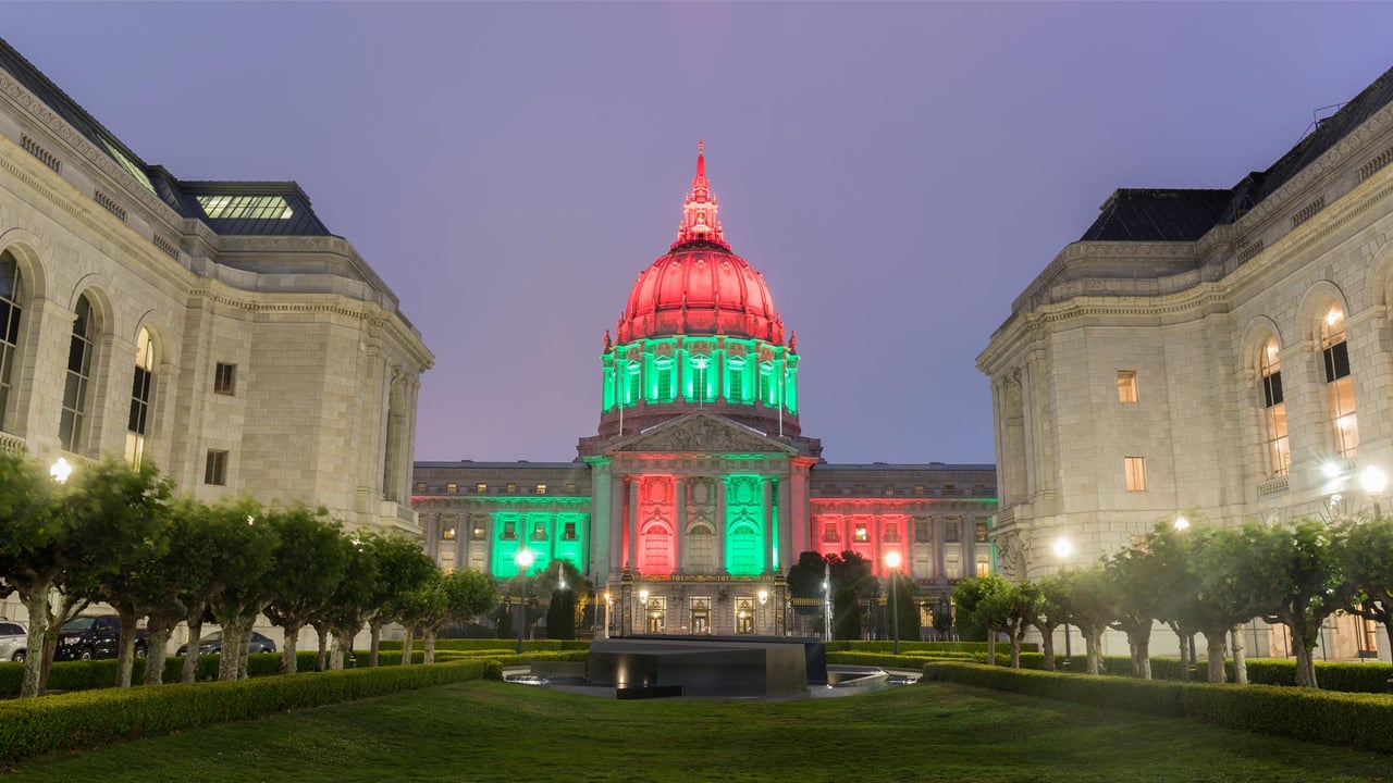 City Hall lit up for Juneteenth in San Francisco, California (© yhelfman/Shutterstock) desktop wallpaper