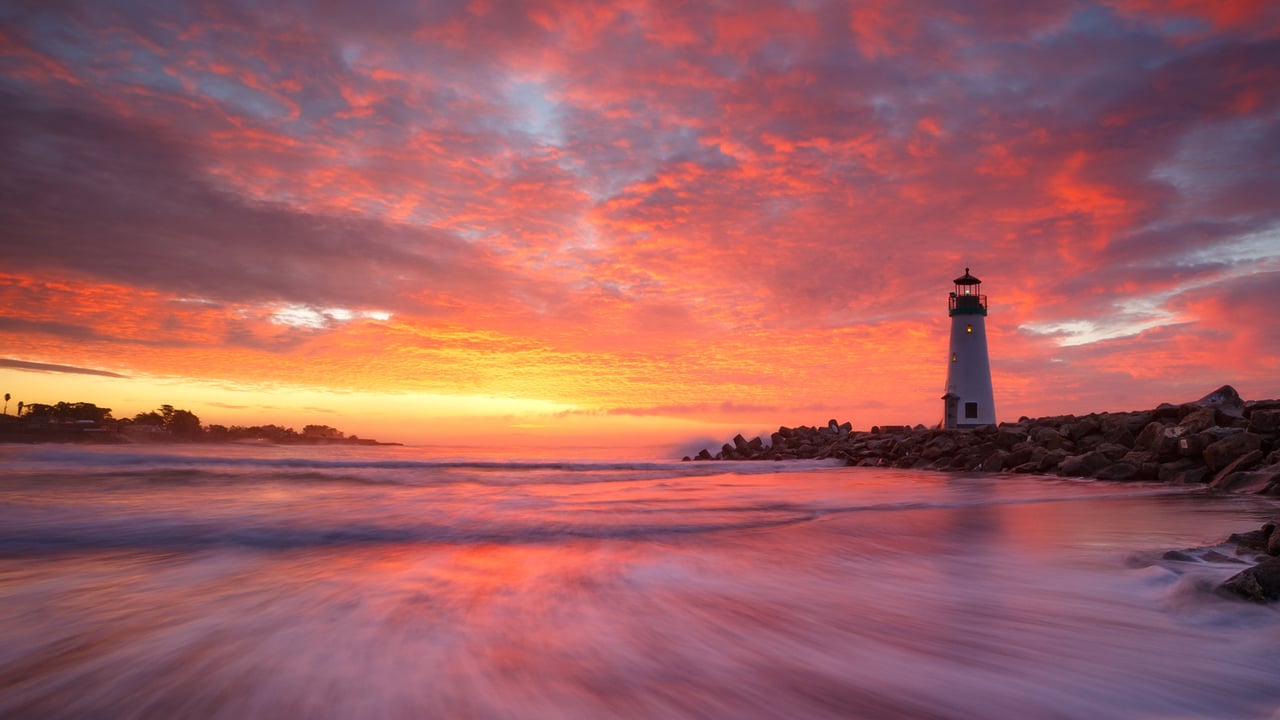 ウォルトン灯台, 米国 カリフォルニア州 (© Jeff Lewis/Tandem Stills + Motion) desktop wallpaper